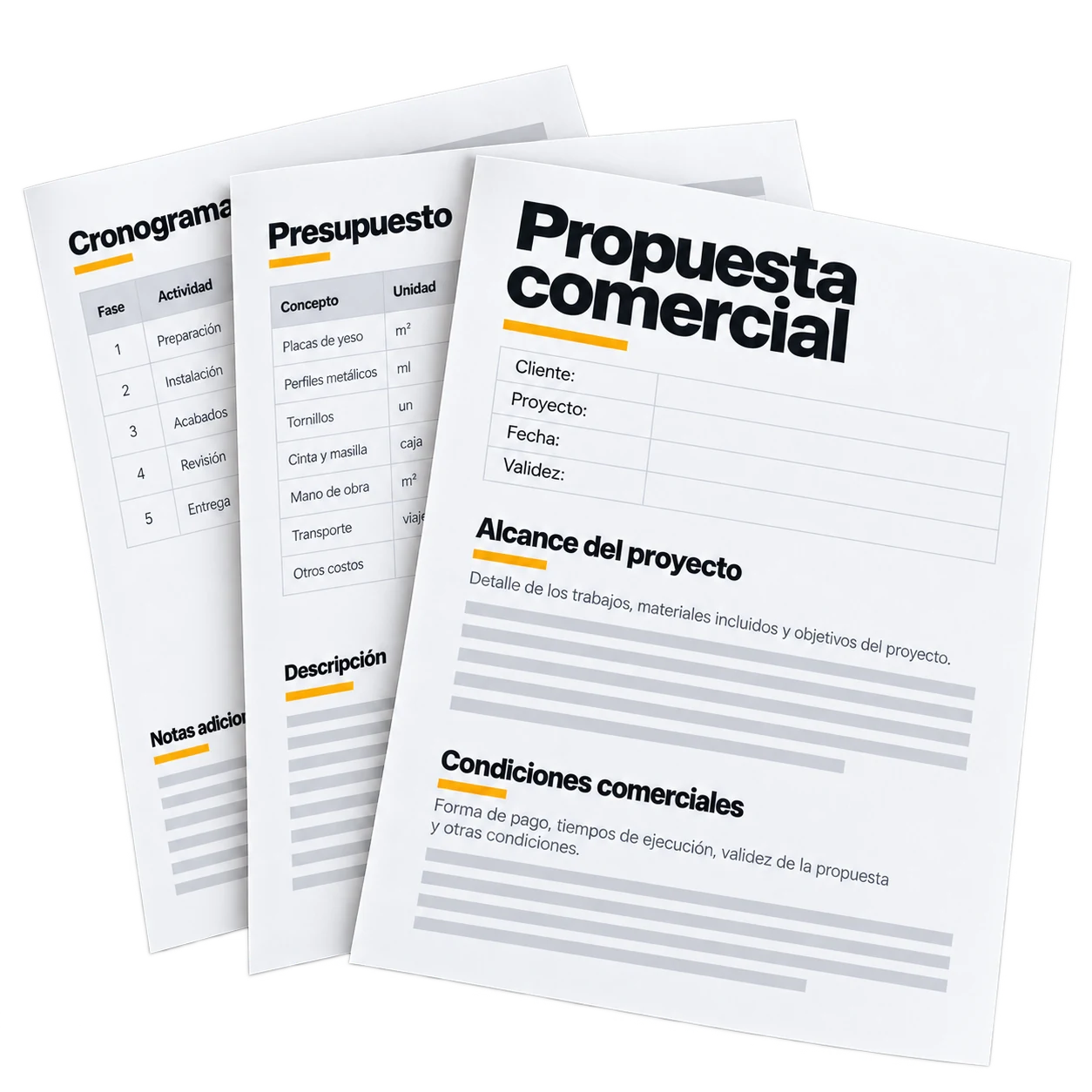 Modelo de Propuesta Comercial editable